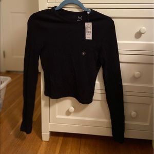 Plain Black Long Sleeve PacSun Top